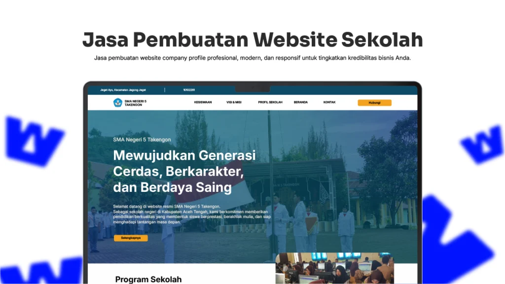 Jasa Pembuatan Website Sekolah di Aceh